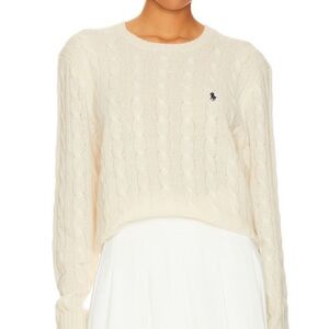 Polo Ralph Lauren Cable Knit White Sweater